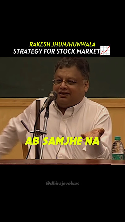 Strategy for the Stock Market📈 | Rakesh Jhunjhunwala🐐