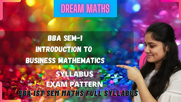 Introduction to Business Mathematics BBA SEM-1