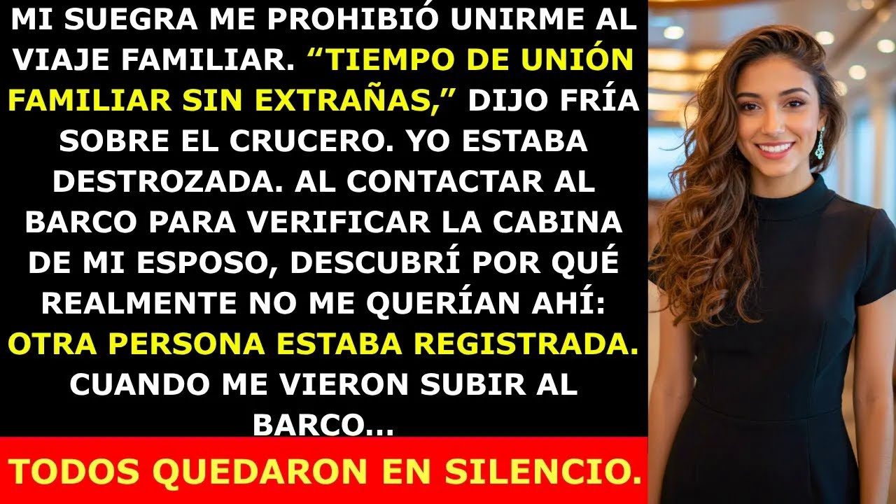 Mi Suegra No Me Dejó Ir al Crucero Familiar por Su Plan Secreto — Lo Que Hice Sorprendió a Todo