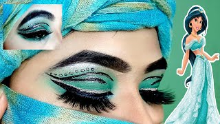 Disney's Princess Series || Aladdin Jasmine Princess makeup Tutorial || By Raf's Make Up