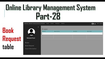 Library management system part-28 | Student request for books table