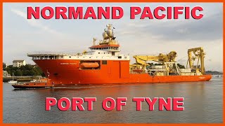 Offshore Supply Ship Normand Pacific Arrives Port of Tyne (Newcastle)