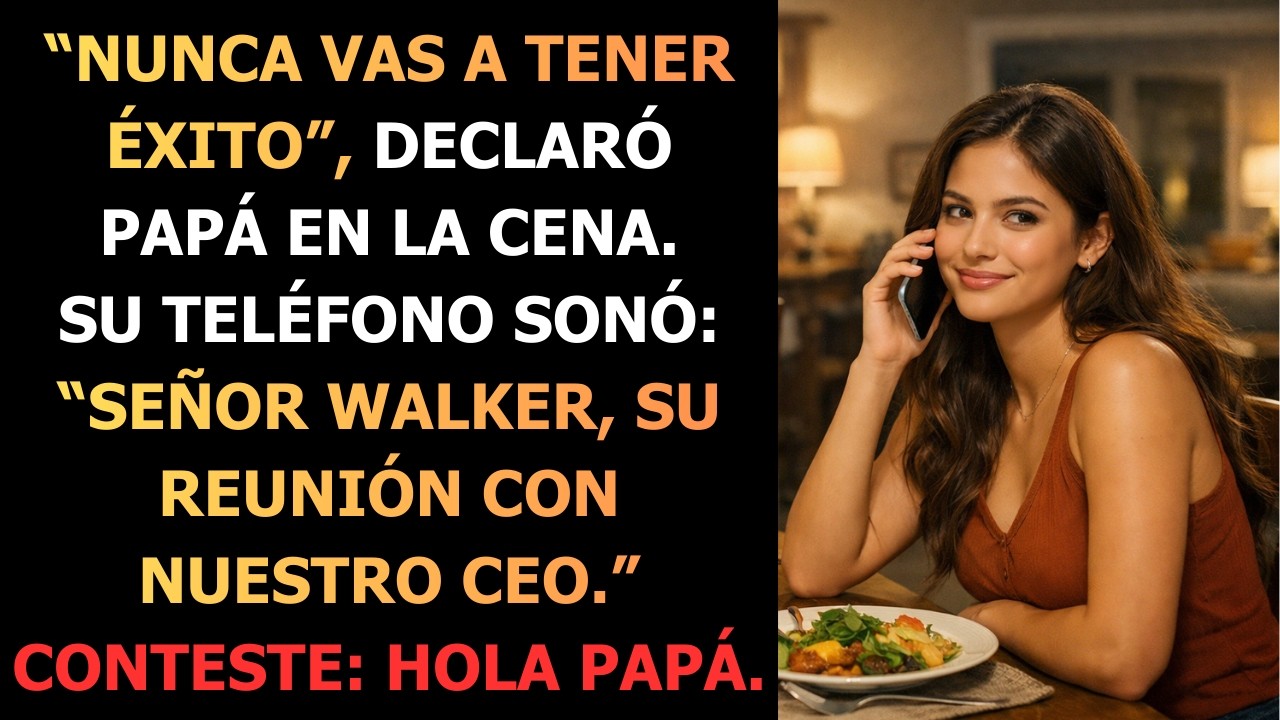 En la cena familiar, papá dijo que no valgo nada—pero el cliente más grande me llamó jefa