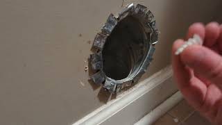 Attaching a difficult or awkward dryer vent with magnets