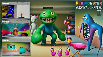 Red Monster Survival Chapter 2 - Gameplay Walkthrough - Chapters 1,2,3 (Android, iOS)