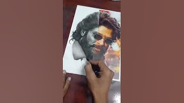 Pushpa 2 Sketch Drawing #alluarjun #art #trending  #shorts  #pushparaj #pushpa #sketch