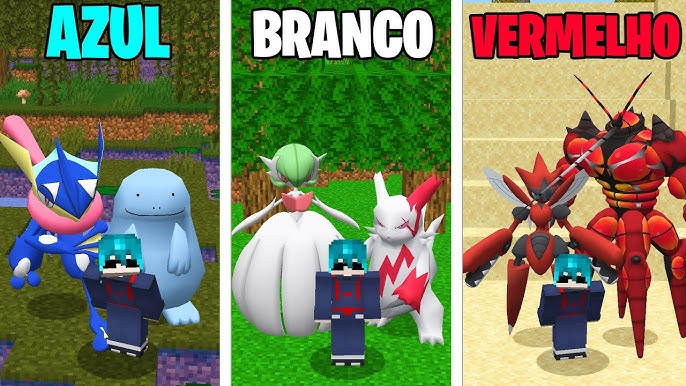 Tipos Decidem Meus Pokémon no Minecraft Pixelmon 