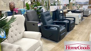 HOMEGOODS SHOP WITH ME SOFAS ARMCHAIRS TABLES FURNITURE HOME DECOR SHOPPING STORE WALK THROUGH