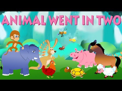 Animals Went In Two By Two | Nursery Rhymes For Toddlers | Cartoon Videos For Children By Kids Tv