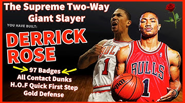 *D-ROSE 🌹* The Best Derrick Rose PG Build on NBA 2K22 Next Gen! Slashing Playmaker! 97 Badges!