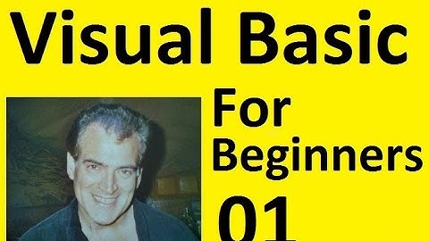 001 Intro to Computer Programming with Microsoft Visual Studio, Visual Basic  VB/ Community Edition