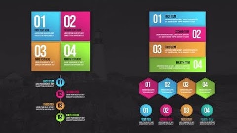 Infographic Animated Lists Premiere Pro Templates
