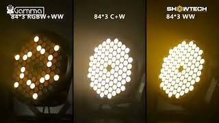 Gamma 84x3W RGBW   WW | LED Par Light | Showtech World | Wash Light | Face Light | Warm Light