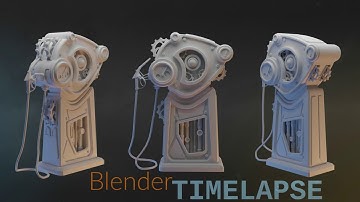 Blender 2.79 - Making a Steampunk Fuel Pump (1/3)
