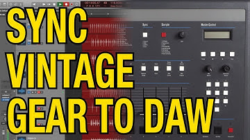 How to sync Vintage Drum Machines & Synths to your DAW without MIDI