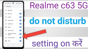 Realme c63 5G do not disturb setting ऑन करे Realme me do not disturb set करे #technicalpankaj
