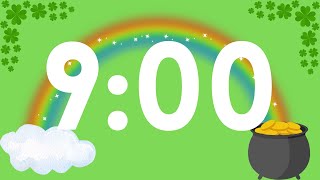 Saint Patrick's Day 9 Minute Timer | Classroom Timer | Rainbow Timer | Shamrock Countdown