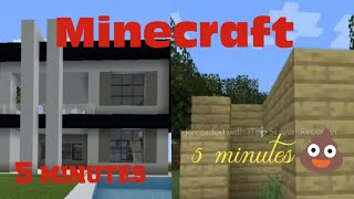 we are playing Minecraft challenge in 5 minutes to build a house part # 2