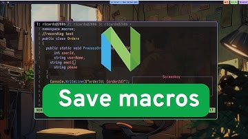 Neovim Tips - Save/load macros from files