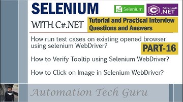 PART 16 | Selenium with C#.NET |Tutorial and Practical Interview Questions and Answers |Live Project