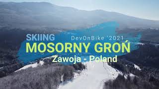 [4K] Zawoja - Mosorny Groń - skiing in not so popular resort
