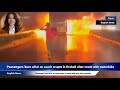 Passengers 'burn alive' as coach erupts in fireball after crash with motorbike