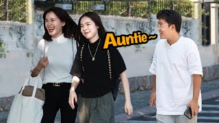 When Young Women Being Called Auntie | Prank