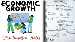 Economic growth  || Indian Economy || Lec.68 || Handwritten notes || An Aspirant !