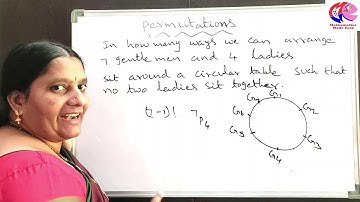 CIRCULAR PERMUTATIONS| no two women sit together | CONDITION