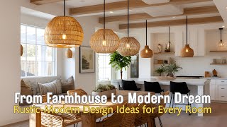 Rustic Meets Modern  | Transform Your Home with Effortless Style & Warmth