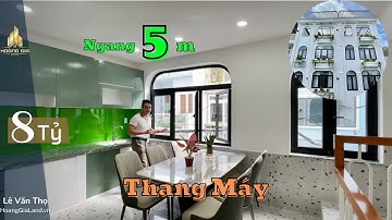 Bán Nhà Gò Vấp Ngang 5m Có Thang Máy Chỉ 8 Tỷ , Sau Căn Mặt Tiền 1 Trục Hẻm Xe Hơi | Full Nội Thất