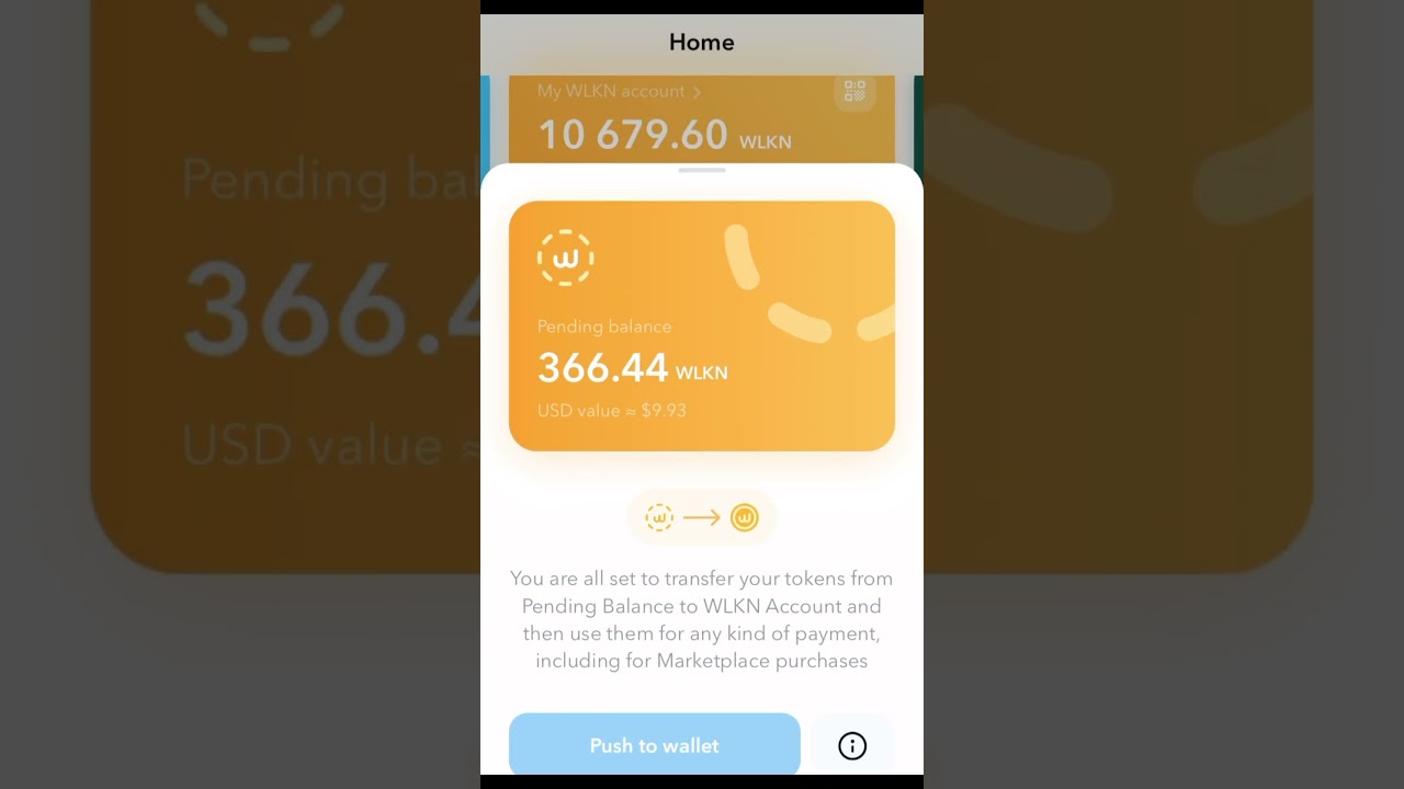 How to transfer WLKN from P. Balance 🎓 