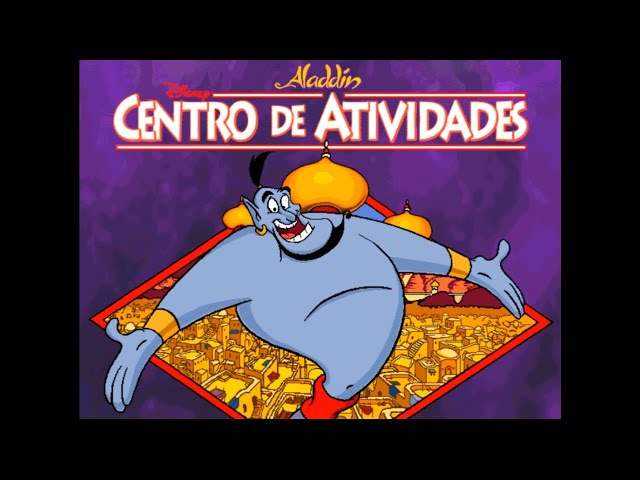 Jogo 2 Em 1 - Forca E Jogo Da Velha - Aladdin Jasmine C/ Emb