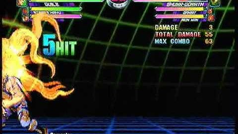 MvC2: Jin/Guile/Strider 100% combos (8 Variations)