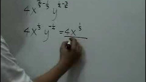 Simplifying Expressions with Rational Exponents (Clip 02)