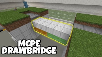 Working DrawBridge using Honey,Slime Block Tutorial in Minecraft Bedrock!!!