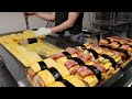 Omelette Egg Roll Kimbap and Rice Ball / 오믈렛 계란말이 김밥과 주먹밥 / Korean Snack Shop