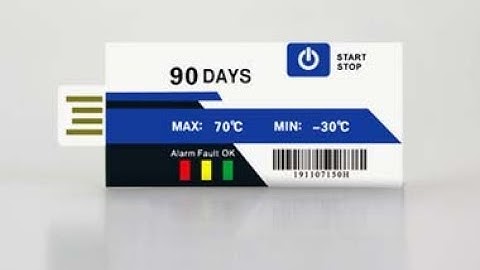 single use PDF temperature datalogger for vacacine shipment (0.4C accuracy)