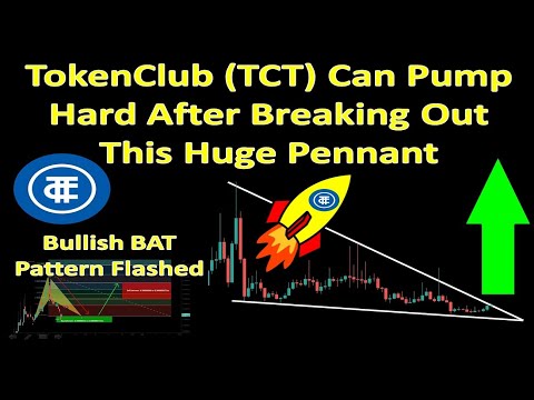 TokenClub (TCT) Can Pump Hard After Breaking Out This Huge Pennant