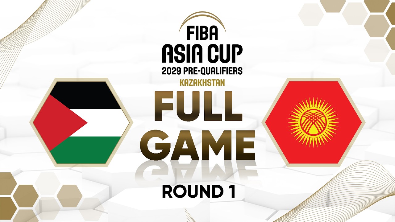 First Round | Palestine v Kyrgyzstan | Full Basketball Game | FIBA Asia Cup 2029 Pre-Qualifiers