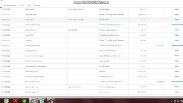 Data Entry using Quickbooks Sample