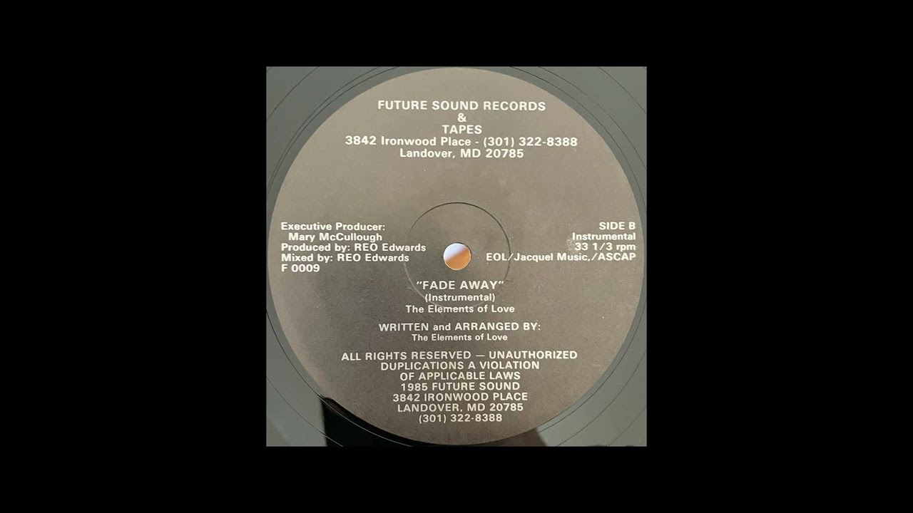 洋楽 ELEMENTS OF LOVE/FADE AWAY (US 12\