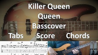 Queen Killer Queen. Bass Cover Tabs Score Chords Transcription. Bass: John Deacon