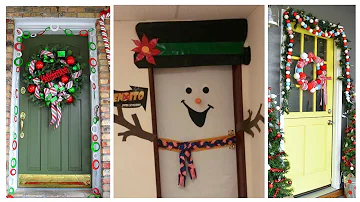 Como fazer decoração de porta para Natal?