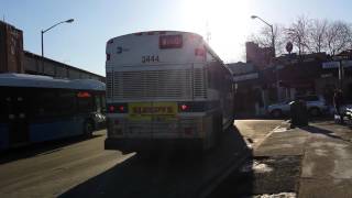 MTA Bus: MCI D4500CL #3444 On The BxM8 @ Bruckner Boulevard & Burr Avenue (Pelham Bay Park Station)