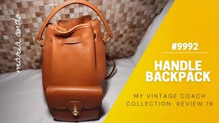 My Vintage Coach Collection - Review 19: HANDLE BACKPACK