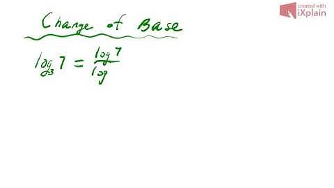 Change of Base Formula