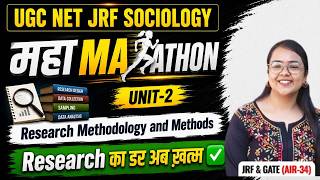 UGC NET Sociology Marathon 2026 | Unit 2 Research Methodology and Methods Complete Revision