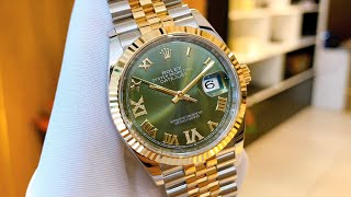 Rolex Datejust 126233 Mặt Xanh Olive Cọc Số 6 9 Kim Cương Size 36mm Lướt Date 11/2022