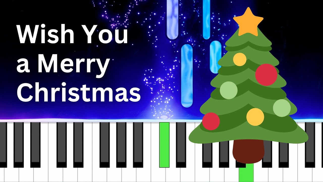 EASY! Wish you a Merry Christmas Piano Tutorial BEGINNER YouTube